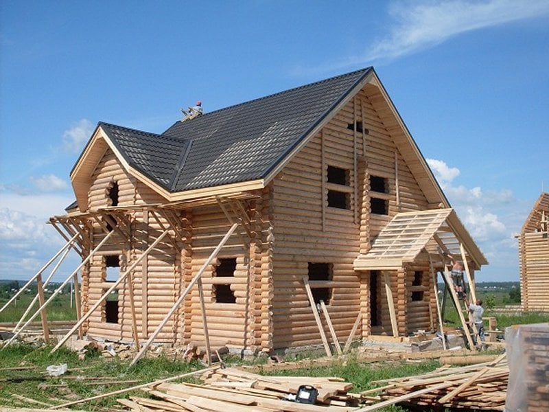 Подъём бревенчатых домов в СПб